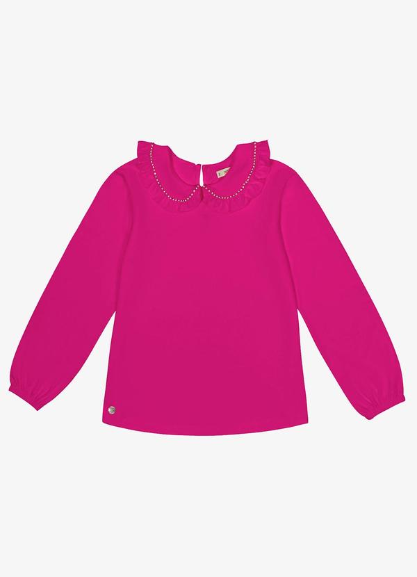 Trick Nick - Blusa Manga Longa Infantil Feminina Rosa