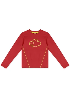 Lilica Ripilica - Blusa Manga Longa Infantil Feminina Vermelho - LILICA RIPILICA