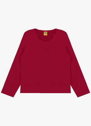 Rovi Kids - Blusa Manga Longa Infantil Feminina Vermelho - ROVI KIDS