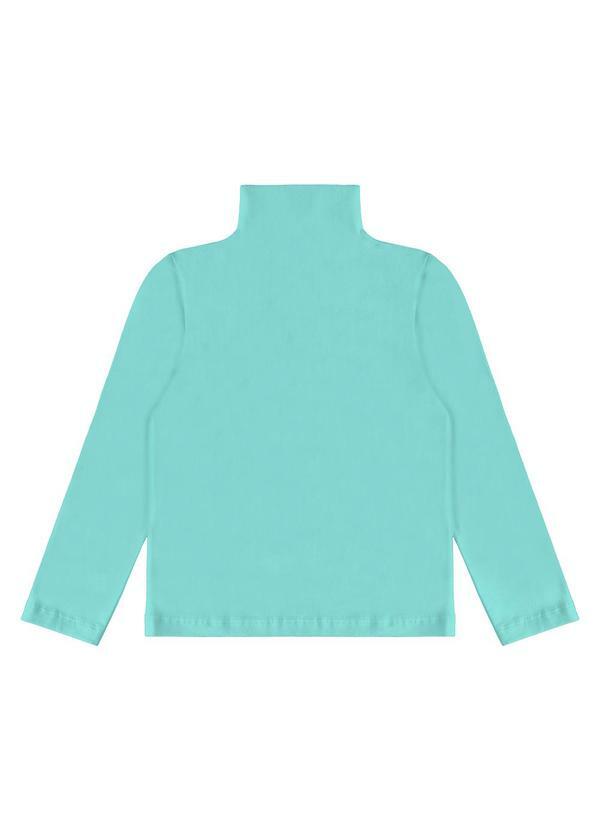 Rovi Kids - Blusa Manga Longa Infantil Gola Alta Azul