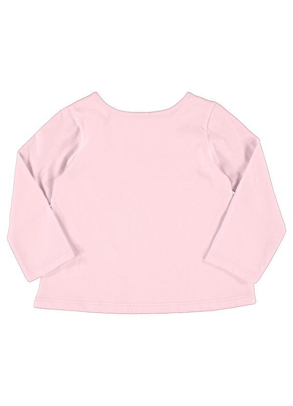 Quimby - Blusa Manga Longa Infantil Menina Rosa 2