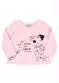 Quimby - Blusa Manga Longa Infantil Menina Bege - variação: Rosa