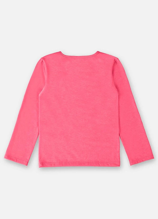 Up Baby - Blusa Manga Longa Infantil Menina Rosa 2