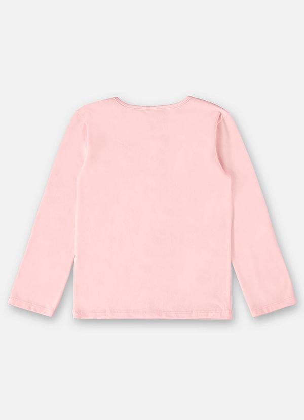 Up Baby - Blusa Manga Longa Infantil Menina Rosa 2