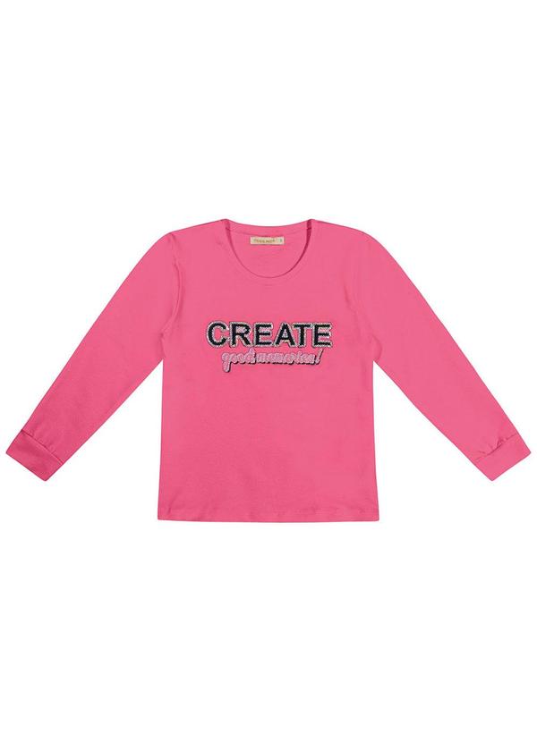Trick Nick - Blusa Manga Longa Infantil Rosa