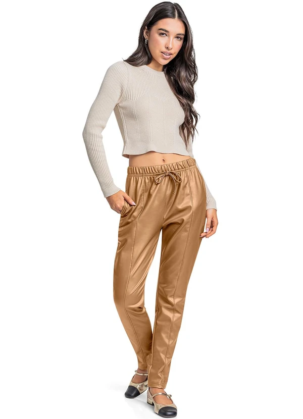 Gloss - Blusa Manga Longa Juvenil em Tricô Branco 3