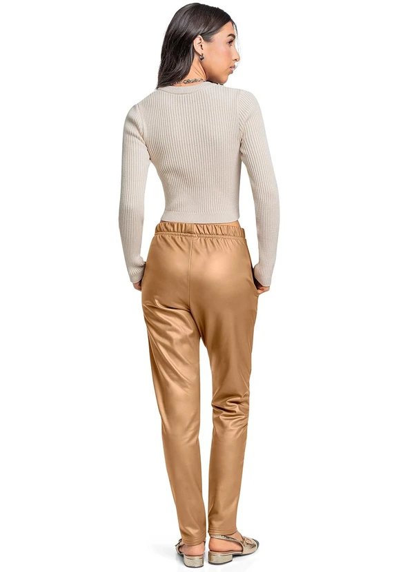 Gloss - Blusa Manga Longa Juvenil em Tricô Branco 4