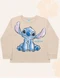 Fakini Kids - Blusa Manga Longa Lilo & Stitch Bege - variação: Bege
