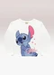 Fakini Kids - Blusa Manga Longa Lilo & Stitch Bege - variação:  