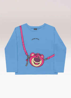Fakini Kids - Blusa Manga Longa Lotso Azul - FAKINI KIDS
