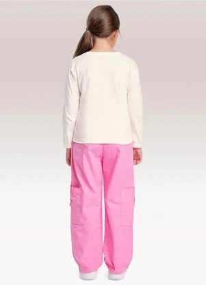 Fakini Kids - Blusa Manga Longa Lotso Bege - FAKINI KIDS