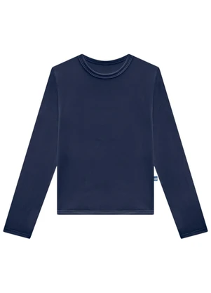 Marlan - Blusa Manga Longa Malha Térmica Unissex Azul - MARLAN