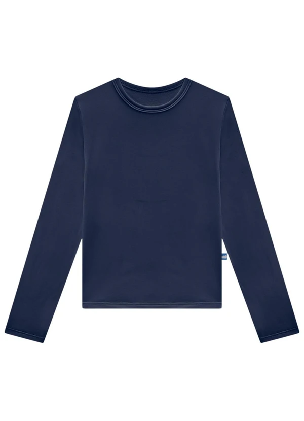 Marlan - Blusa Manga Longa Malha Térmica Unissex Azul 2