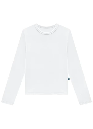 Marlan - Blusa Manga Longa Malha Térmica Unissex Branco - MARLAN