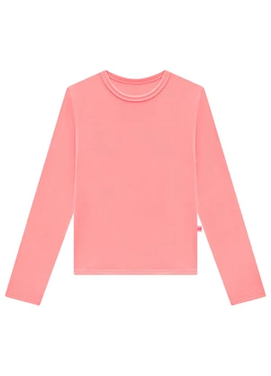 Marlan - Blusa Manga Longa Malha Térmica Unissex Rosa - MARLAN
