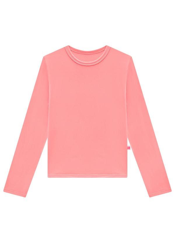 Marlan - Blusa Manga Longa Malha Térmica Unissex Rosa