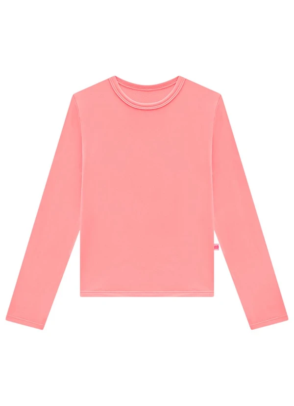 Marlan - Blusa Manga Longa Malha Térmica Unissex Rosa 1