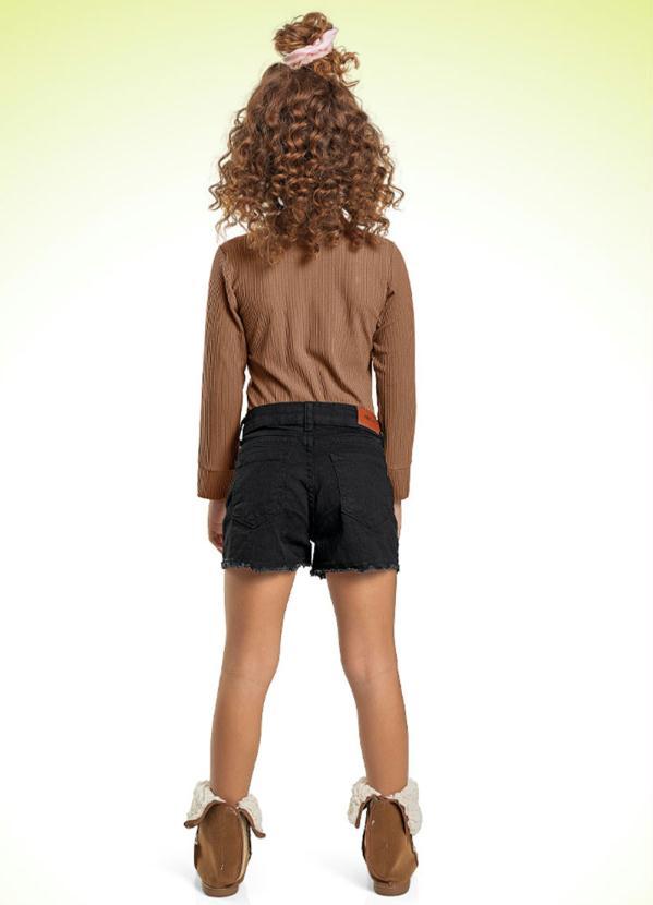 Fakini Kids - Blusa Manga Longa Marrom 4