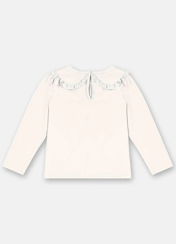 Up Baby - Blusa Manga Longa Meia Malha Bege 4
