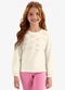 Rovi Kids - Blusa Manga Longa Meia Malha com Estampa Azul - variação: Bege