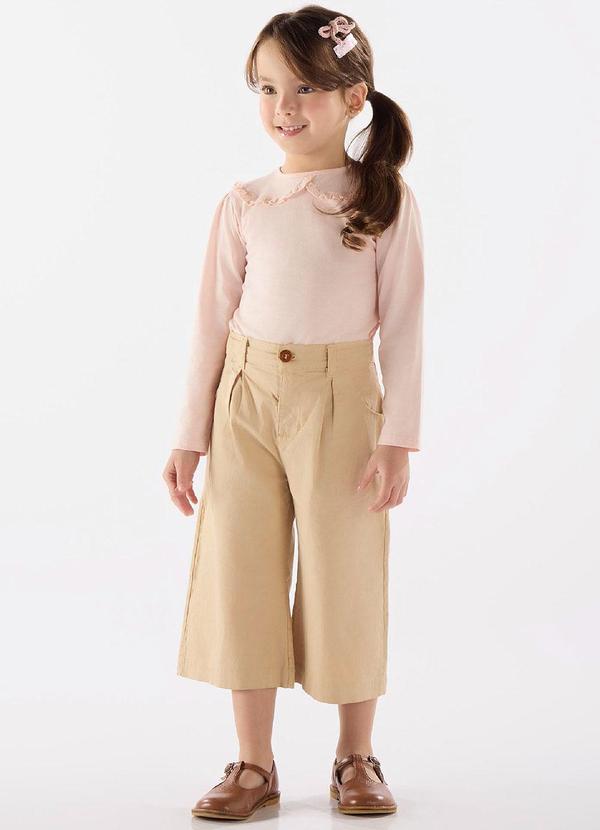 Up Baby - Blusa Manga Longa Meia Malha Rosa 2