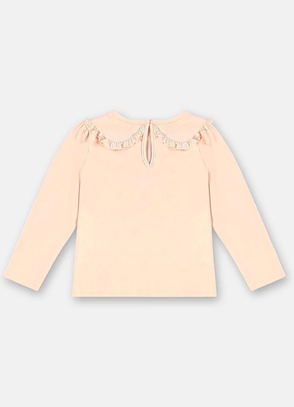 Up Baby - Blusa Manga Longa Meia Malha Rosa 4