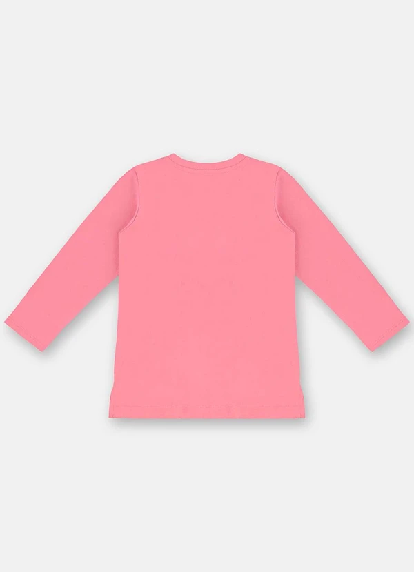 Up Baby - Blusa Manga Longa Meia Malha Rosa 4