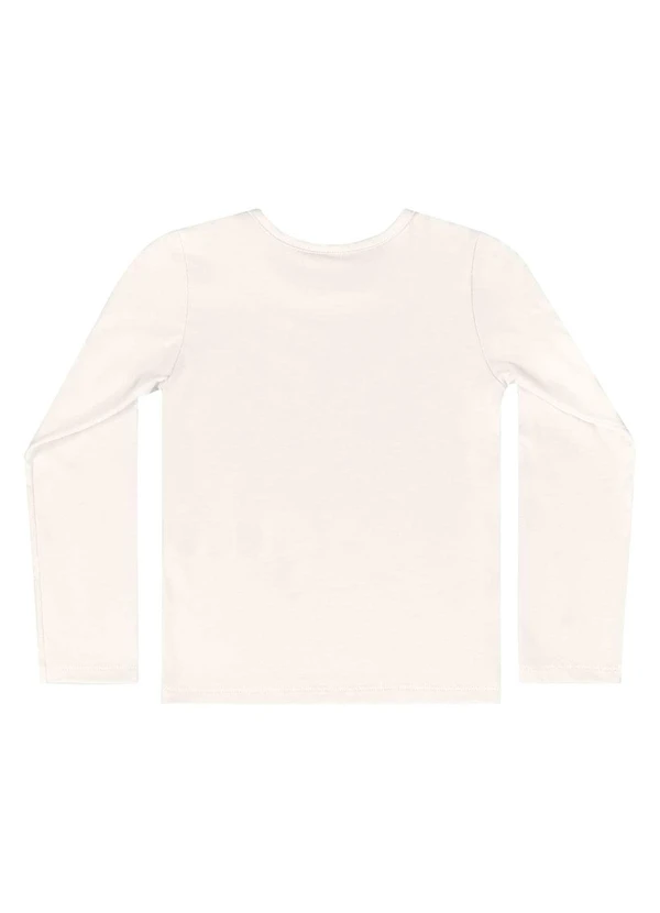 Quimby - Blusa Manga Longa Menina Bege 4