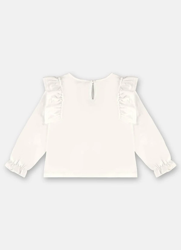 Up Baby - Blusa Manga Longa Menina Bege 4