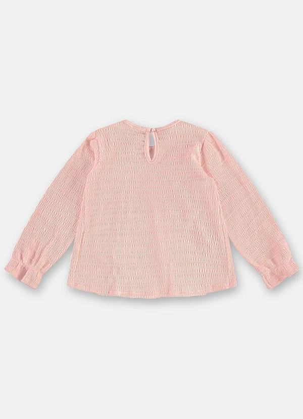 Up Baby - Blusa Manga Longa Menina Rosa 4