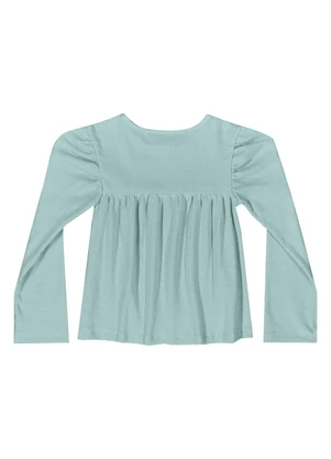Quimby - Blusa Manga Longa para Menina Azul - QUIMBY