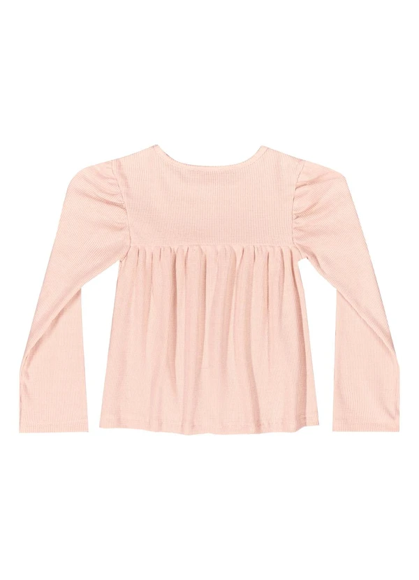 Quimby - Blusa Manga Longa para Menina Rosa 2