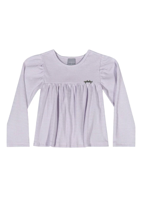 Quimby - Blusa Manga Longa para Menina Roxo 3