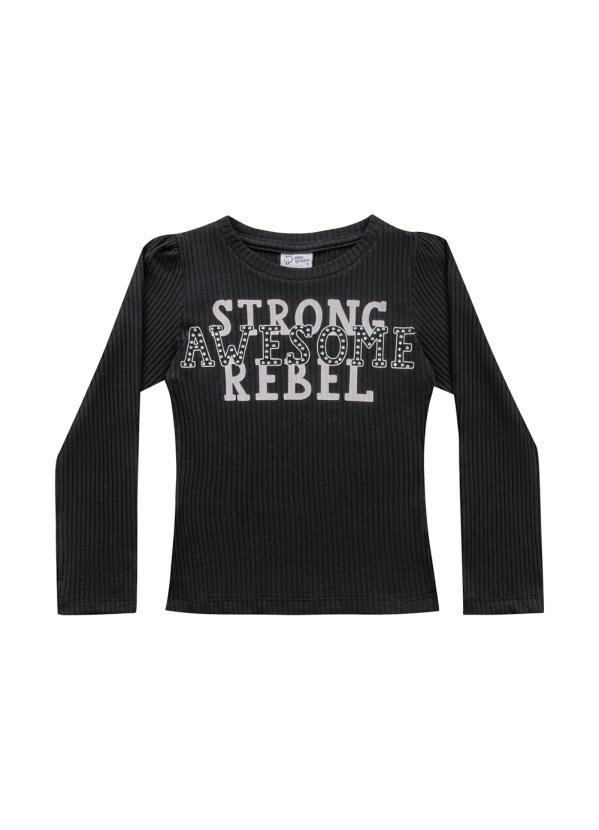 Playground - Blusa Manga Longa Preto 5