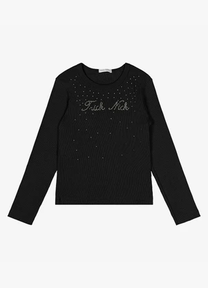 Trick Nick - Blusa Manga Longa Preto - TRICK NICK