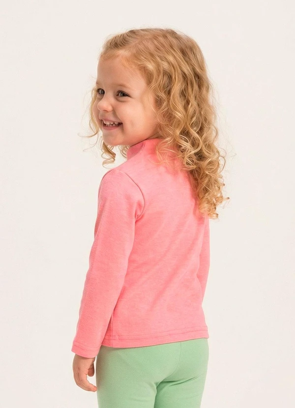 Marisol - Blusa Manga Longa Repelente a Água Rosa 2