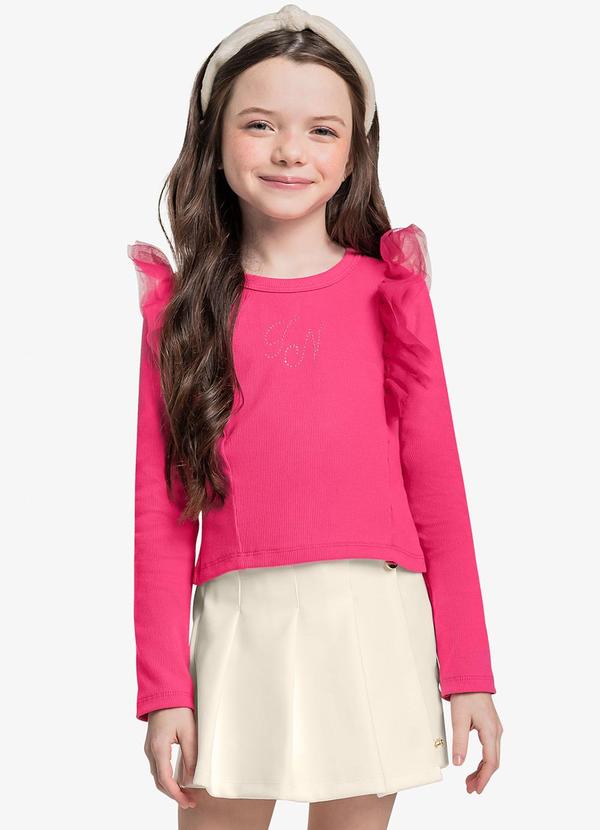 Trick Nick - Blusa Manga Longa Rosa