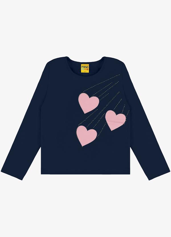 Rovi Kids - Blusa Manga Longa Rovi Kids Azul