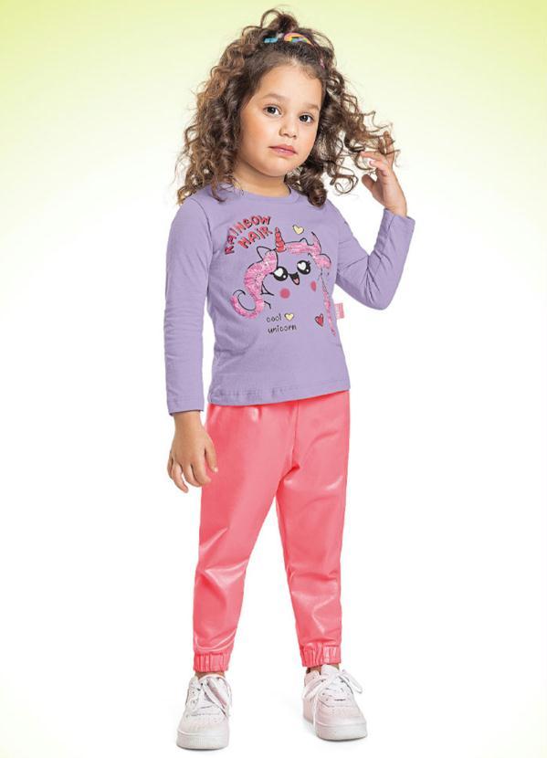 Fakini Kids - Blusa Manga Longa Roxo 3