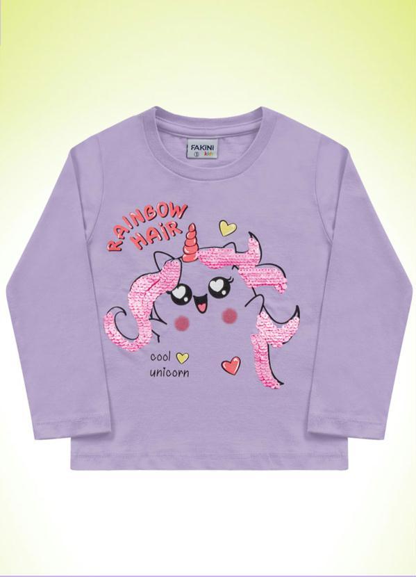 Fakini Kids - Blusa Manga Longa Roxo 5