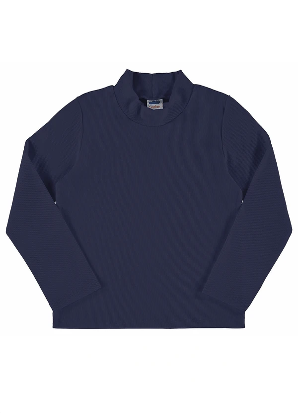 Marlan - Blusa Manga Longa Unissex em Punho Azul 1