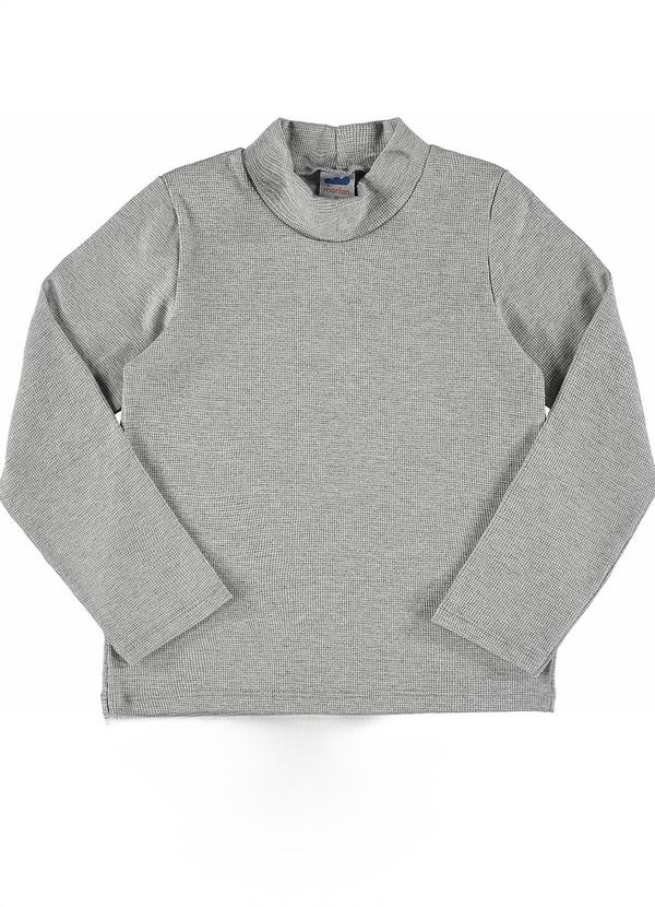 Marlan - Blusa Manga Longa Unissex em Punho Cinza
