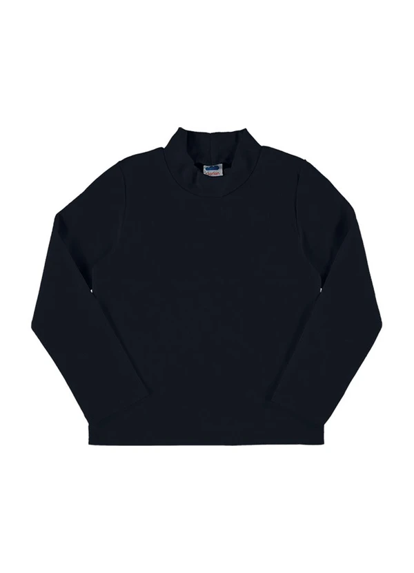 Marlan - Blusa Manga Longa Unissex em Punho Preto