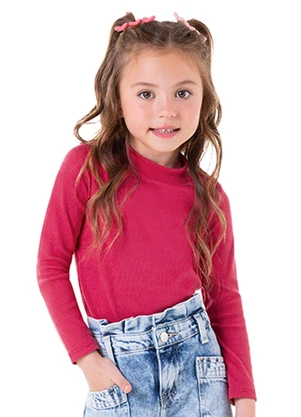 Marlan - Blusa Manga Longa Unissex em Punho Rosa - MARLAN