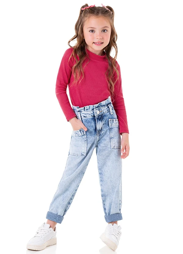 Marlan - Blusa Manga Longa Unissex em Punho Rosa 2