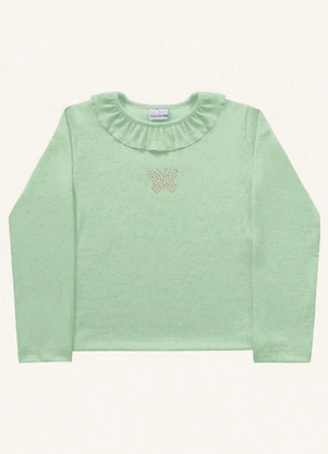 Fakini Kids - Blusa Manga Longa Verde - FAKINI KIDS