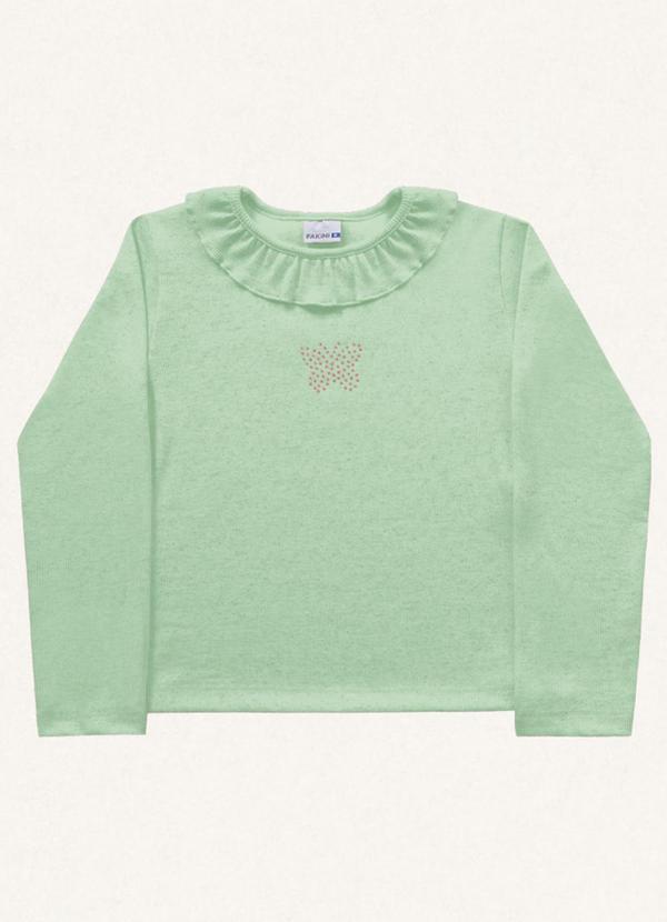 Fakini Kids - Blusa Manga Longa Verde