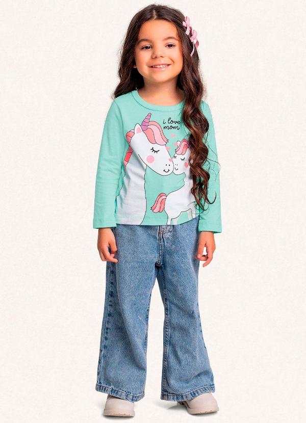 Fakini Kids - Blusa Manga Longa Verde 2