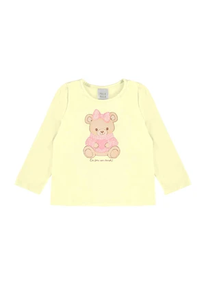Pulla Bulla - Blusa Meia Malha Amarelo - PULLA BULLA