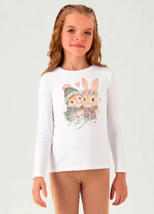 Pulla Bulla - Blusa Meia Malha Branco - PULLA BULLA